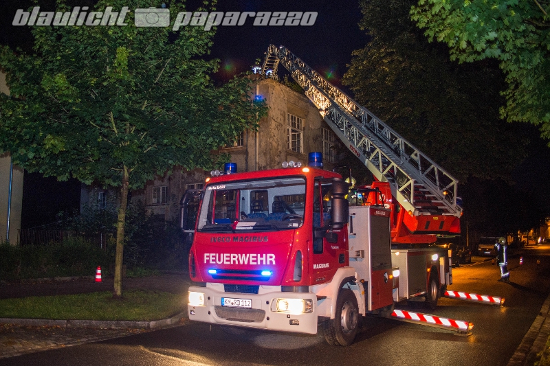 Brandruine in Radeberg droht einzustürzen