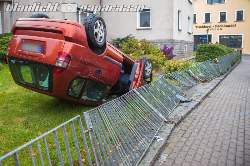 Schwerer Unfall in Bretnig bei Bischofswerda
